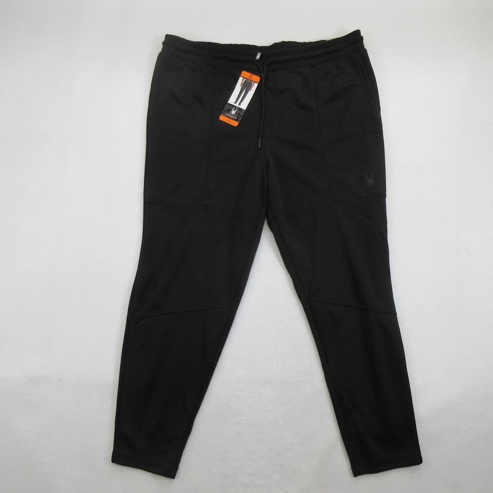 Spyder Men's Pants XXL Jogger Black Performance Moisture Wicking ProWeb New